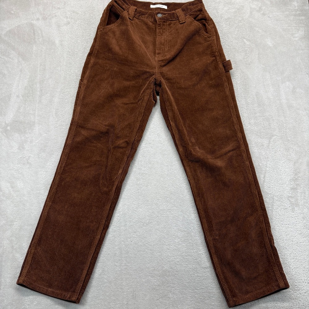 PACSUN Pants Women's 25 Brown‎ Corduroy Carpenter Relaxed Fit Utility Trousers